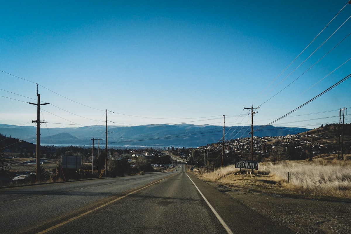 Kelowna residential neighbourhood with Okanagan views