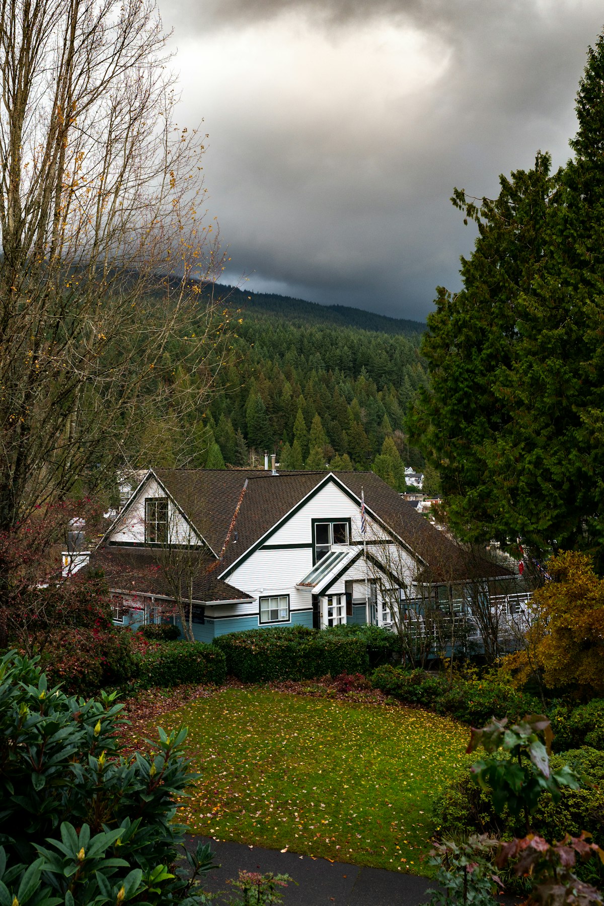 Langley British Columbia suburban community with mountain views