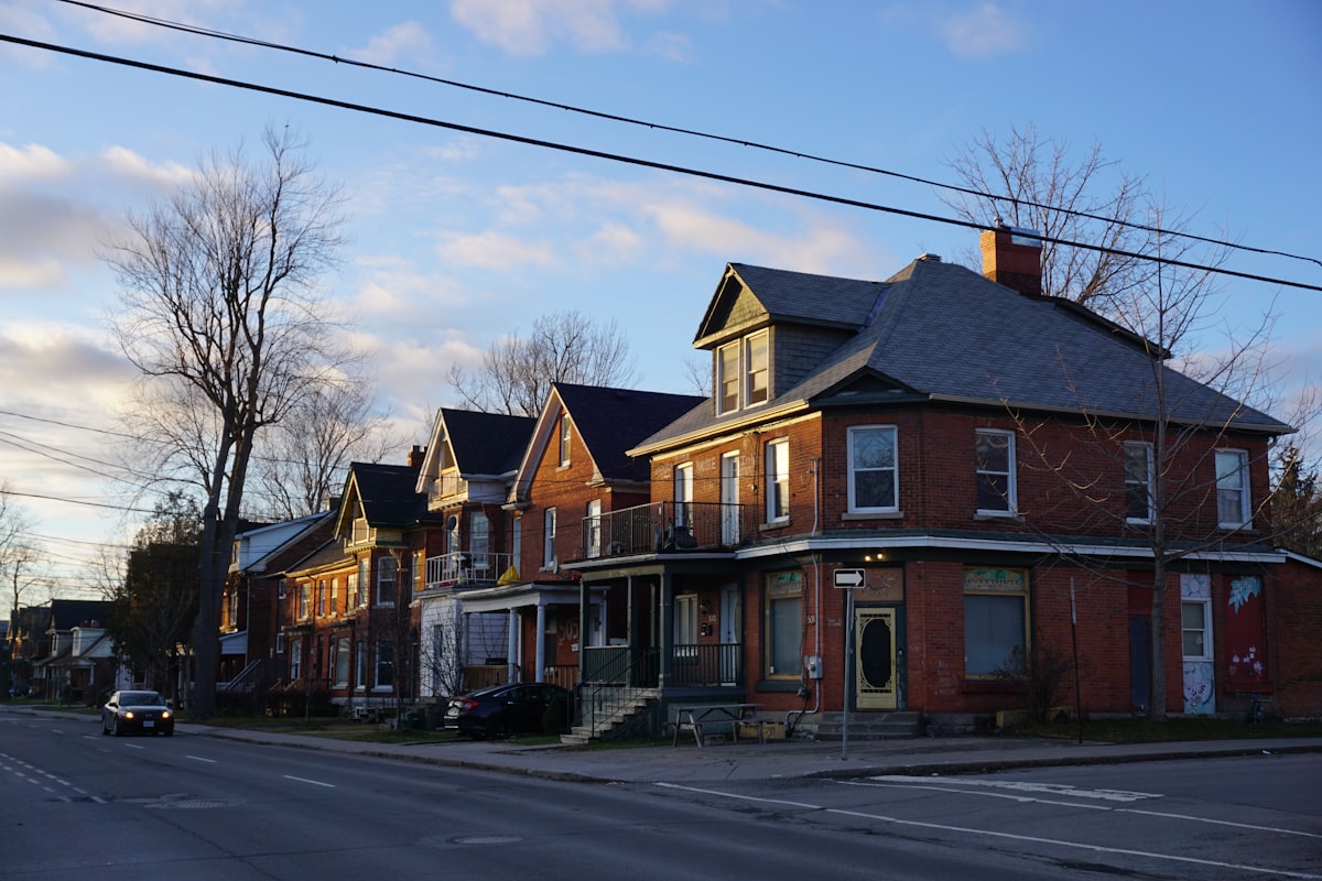 Ontario suburban homes with driveways