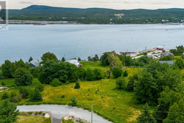 Aerial view of green rolling hills with scattered houses and a large body of water. - 0 Kennedy's Lane Unit#lot A, Holyrood