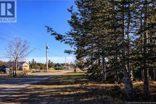 A rural road lined with trees and utility poles with houses in distance. - 0.2 Acres Rue Stella, Pointe Brulee