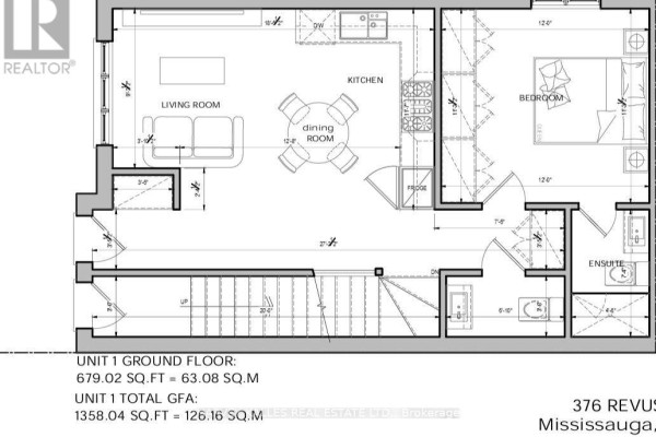 Dining room - 1 - 376 Revus Avenue, Mississauga, ON L5G1S1 Photo 2
