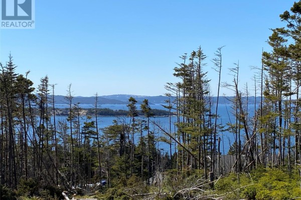 Wooded hillside overlooking a blue ocean inlet with a village on the far shore. - 10-12 Marsh Road, New Harbour