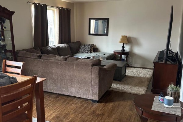 Sectional sofa, TV, and dining chairs - 100 Southview Court Woodstock