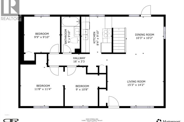 Kitchen - 10116 110 Avenue, Fort St  John, BC V1J2T2 Photo 2