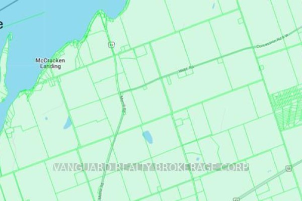 Map showing the property location near McCracken Landing, with surrounding roads and land features. - 10675 County 45 Road, Trent Hills