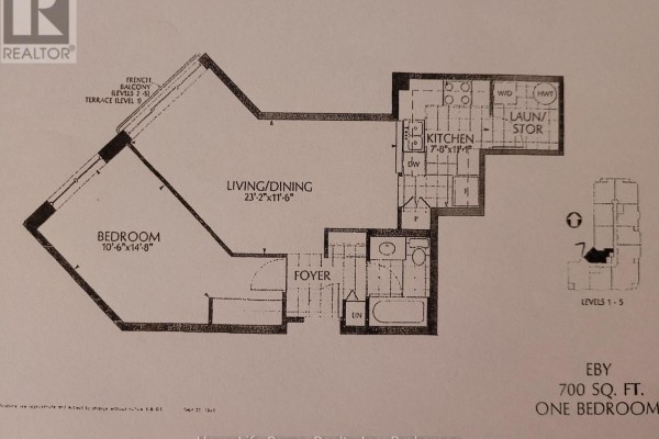 Primary Bedroom - 107 - 20 St George Street, Kitchener, ON N2G2S7 Photo 2