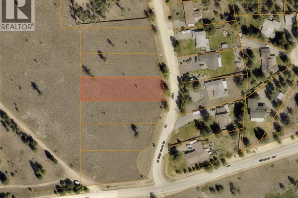 Aerial view showing the property's location relative to Princeton, BC, a river, and an airport. - 108 West China Creek Road, Princeton