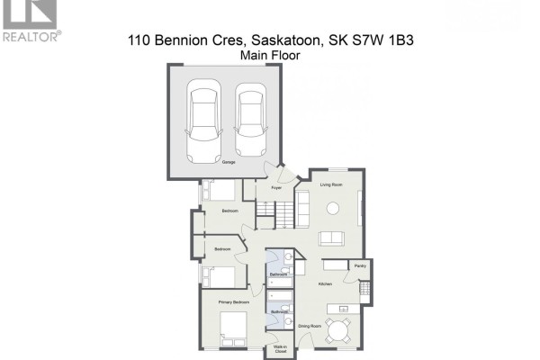 Primary Bedroom - 110 Bennion Crescent, Saskatoon, SK S7W0H1 Photo 4