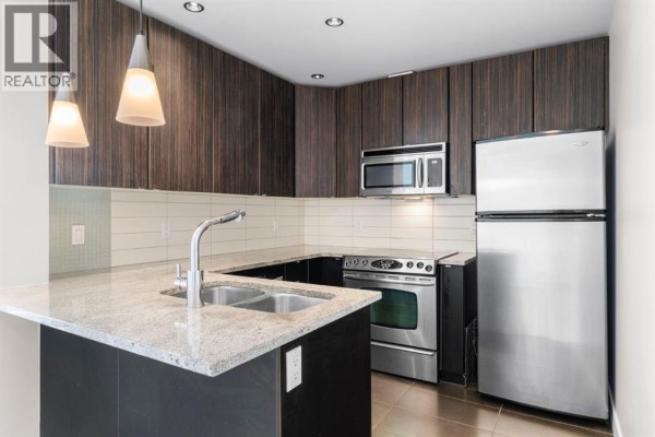 Kitchen - 1102, 788 12 Avenue Sw, Calgary, AB T2R0H1 Photo 5