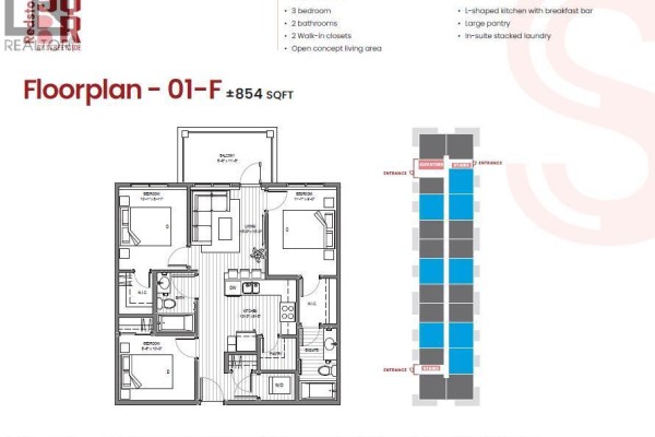 Primary Bedroom - 1204, 65 Red Embers Plaza Ne, Calgary, AB T3N2W4 Photo 3