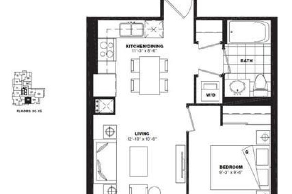 Kitchen - 1210 - 3091 Dufferin Street, Toronto, ON M6A0C4 Photo 3