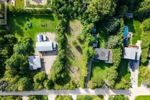 Aerial view of a rectangular lot at 122 James Street, Blue Mountains, with dimensions labeled. - 122 James Street, Blue Mountains
