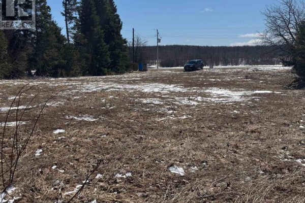 Vacant grassy lot with patches of snow, trees, and a distant car and hydro pole. - 125 Graham's Hill Road, Georgian Bluffs