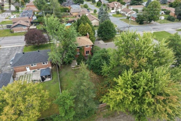 Brick house with backyard, gazebo, and mature trees - 1295 Gemmell Street Sudbury