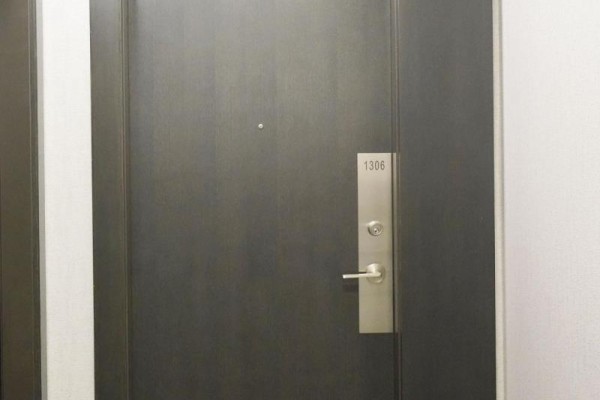 Mailroom with gray lockers, marble countertops, and minimalist design - 1306 - 50 Ann O'reilly Road, Toronto