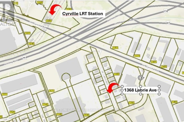 Exterior of Cyrville LRT station with glass facade and modern design. - 1368 Labrie Avenue, Ottawa