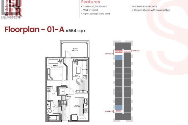 Bedroom - 1403, 65 Red Embers Plaza Ne, Calgary, AB T3N2W4 Photo 3