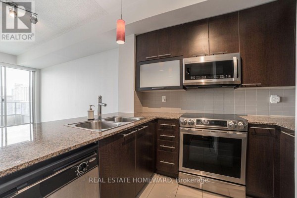 Living room - 1407 - 500 Sherbourne Street, Toronto, ON M4X1L1 Photo 3