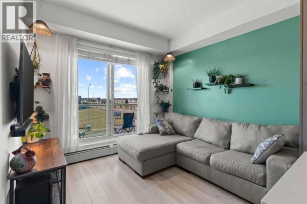 Living room - 1433, 76 Cornerstone Passage Ne, Calgary, AB T3N0Y5 Photo 5