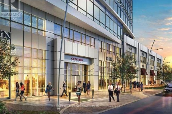 Ground-level retail storefronts with large glass windows and awnings. - 1502 - 3700 Highway 7 Road W, Vaughan