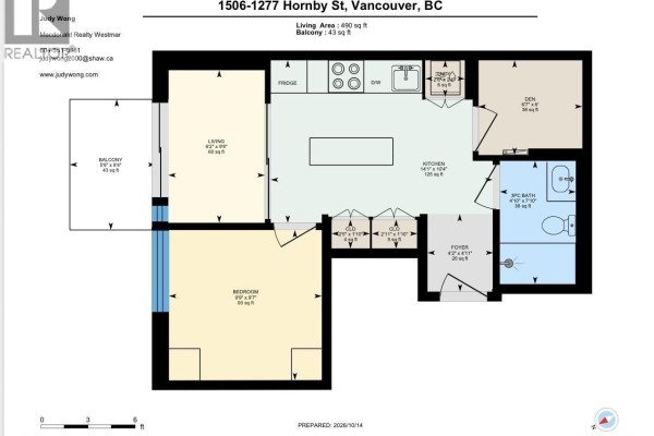 1506 1277 Hornby Street, Vancouver, BC V6Z1W2 Photo 4