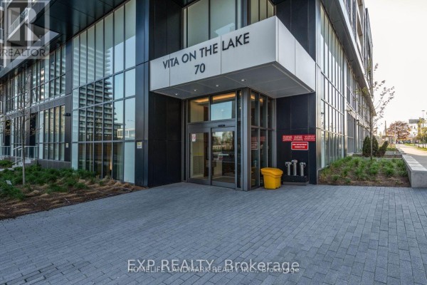 Entrance to Vita On The Lake condo building at 70 Annie Craig Drive S. - # 1508 - 70 Annie Craig Dr Drive S, Toronto