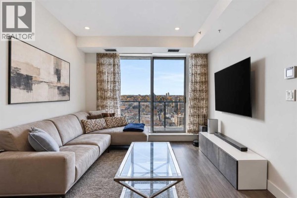 Living room - 1601, 930 16 Avenue Sw, Calgary, AB T2R1C2 Photo 3