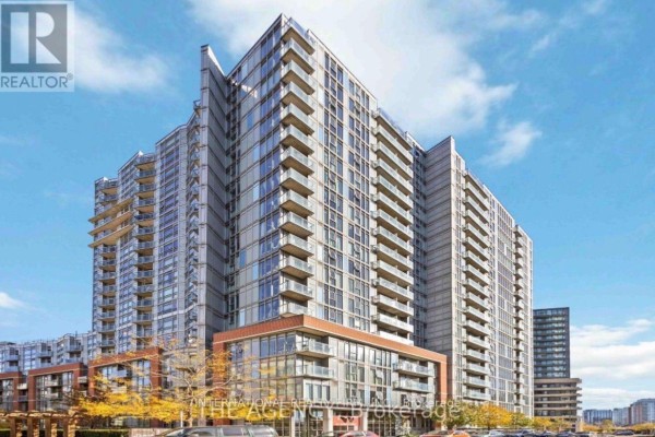 Exterior view of a modern, multi-story condo building with balconies and glass facade. - 1613 - 150 Sudbury Street S, Toronto
