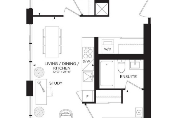 Bedroom - 1616 - 8 Wellesley Street W, Toronto, ON M4Y0J5 Photo 3