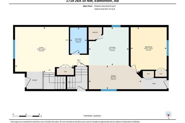Bedroom 2 - 1719 26a St Nw, Edmonton, AB T6T2H9 Photo 5