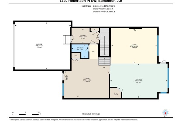 Kitchen - 1720 Robertson Pl Sw, Edmonton, AB T6W1H8 Photo 3
