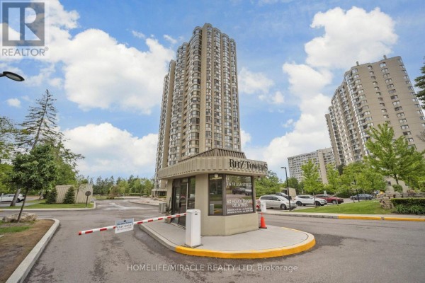 Ritz Towers security booth and entrance gate - 8 Lisa Street Brampton