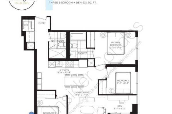 Kitchen - 1808 - 4010 Eglinton Avenue W, Toronto, ON M9A4M2 Photo 2