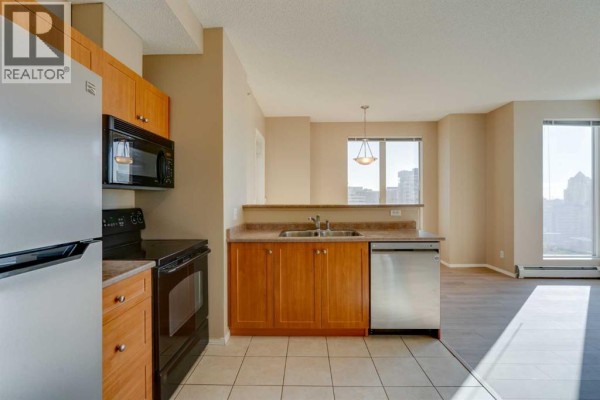 Living room - 1816, 1053 10 Street Sw, Calgary, AB T2R1S6 Photo 4