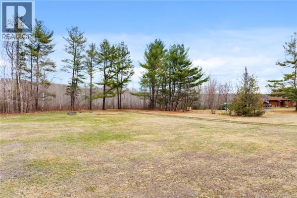 Snow-covered area surrounded by trees, showcasing a clear blue sky. - 1832 Route 105, Southampton