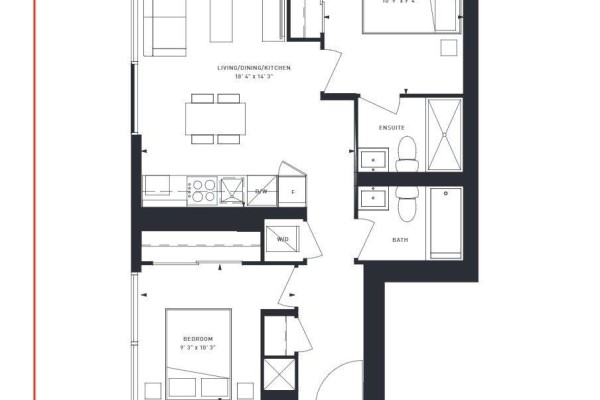 Primary Bedroom - 1911 - 1000 Portage Parkway, Vaughan, ON L4K4R6 Photo 3