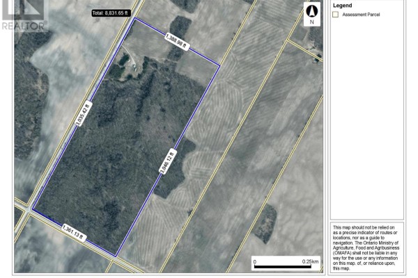 Map showing the property boundaries and surrounding land. - 1984 Kincardine Kinloss Street, Huron Kinloss