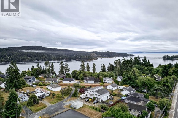 Aerial view of Sooke neighbourhood with water and forest views. - 1985 Atherly Close, Sooke