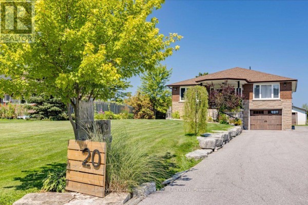 Aerial view of the waterfront property, showing the house and its proximity to the lake. - 20 Burnie Road, Georgina