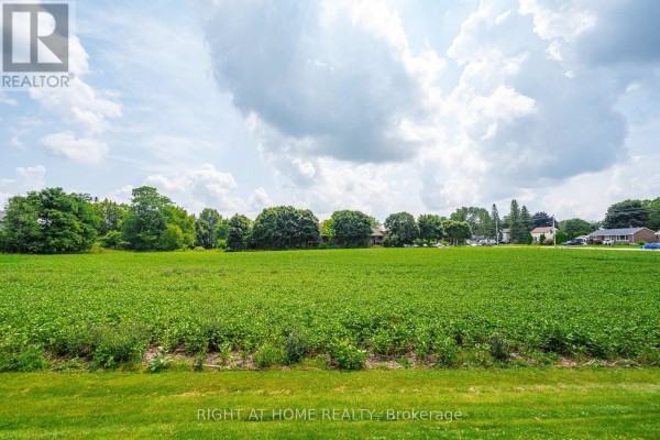 View of a wide green field under a bright, partly cloudy sky with trees in the distance. - 20 Part Lot Con 1, Minto