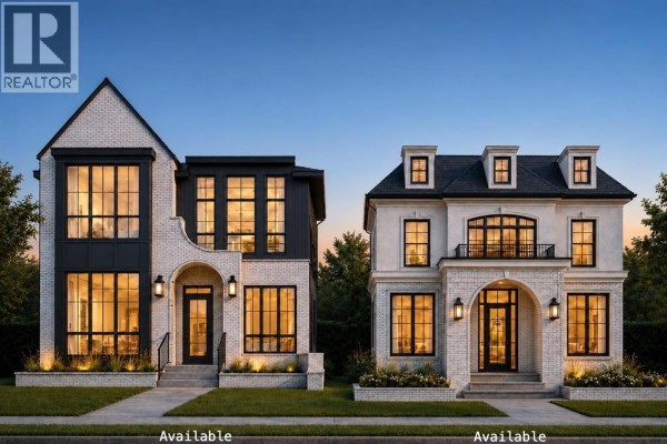 Exterior view of two modern houses side-by-side on a street. - 2027 25 Street Sw, Calgary