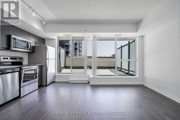 Kitchen - 203 - 30 Meadowglen Place, Toronto, ON M1G0A9 Photo 3