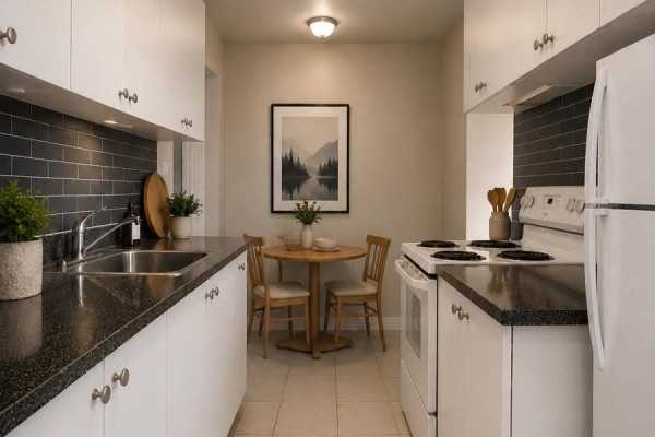 Kitchen - 203 - 35 Confederation Drive, Toronto, ON M1G1A2 Photo 2