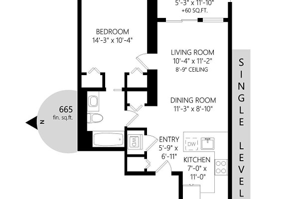 Kitchen - 203 4030 Shelbourne St, Saanich, BC V8N3E4 Photo 5