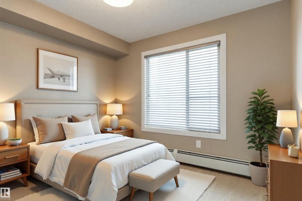 Bedroom 2 - #204 3715 Whitelaw Ln Nw, Edmonton, AB T6W2C3 Photo 5