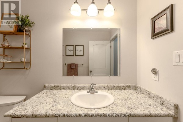 Bathroom vanity with granite countertop and vessel sink - 204 Golf Course Road Wasaga Beach