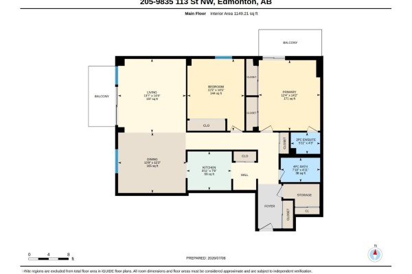 Bedroom 2 - #205 9835 113 St Nw, Edmonton, AB T5K1N4 Photo 5