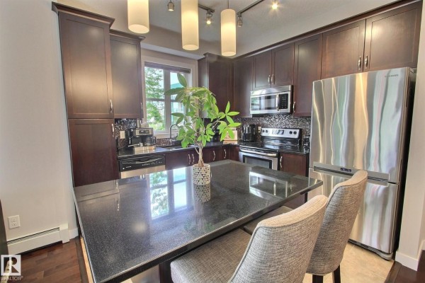 Dining room - #206 2584 Anderson Wy Sw, Edmonton, AB T6W0R2 Photo 2