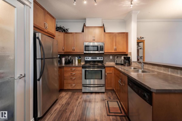 Kitchen - #211 10121 80 Av Nw, Edmonton, AB T6E0B9 Photo 3